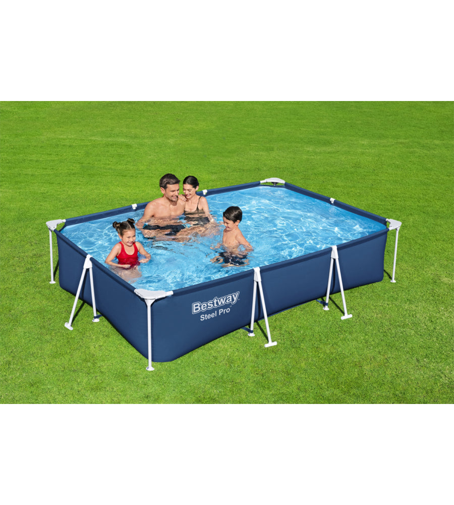 PISCINA FUORI TERRA RETTANGOLARE BESTWAY "SPLASH FRAME" 300X201X66 CM - COD. 56043