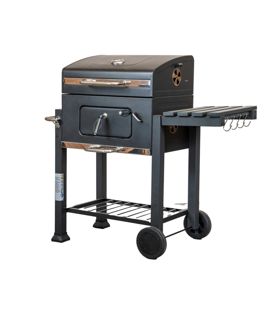 BARBECUE A CARBONE "PRIMO" IN ACCIAIO, 117,5X66X107,5 CM - ARNOLD