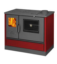 CUCINA A LEGNA CON FORNO 7,7 KW BORDEAUX