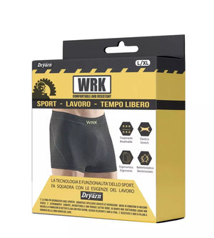 3 PEZZI BOXER UOMO TECNICO "WRK202" IN FIBRA DRYARN COLORE NERO, TG L/XL - WRK