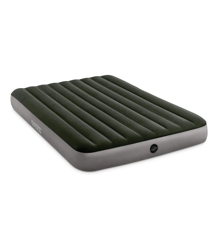 MATERASSO MATRIMONIALE GONFIABILE INTEX "AIRBED DURA-BEAM STANDARD PRESTIGE DOWNY" COLORE VERDE SCURO, 152X203X25 CM