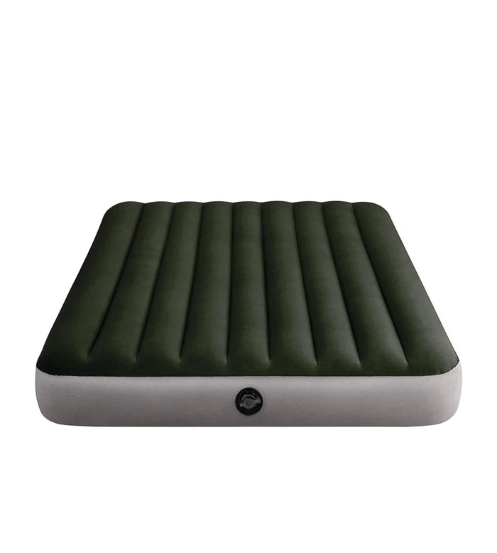 MATERASSO MATRIMONIALE GONFIABILE INTEX "AIRBED DURA-BEAM STANDARD PRESTIGE DOWNY" COLORE VERDE SCURO, 152X203X25 CM