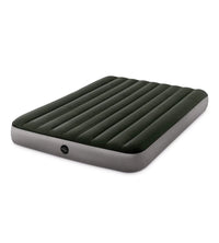 MATERASSO MATRIMONIALE GONFIABILE INTEX "AIRBED DURA-BEAM STANDARD PRESTIGE DOWNY" COLORE VERDE SCURO, 152X203X25 CM