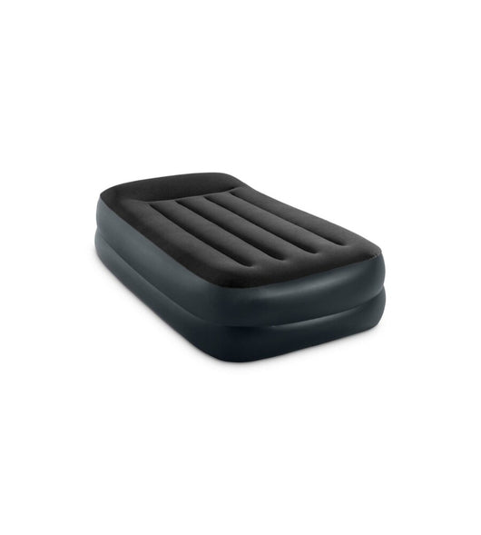 MATERASSO SINGOLO AUTOGONFIANTE INTEX "AIRBED DURA-BEAM PILLOW REST RAISED" COLORE BLU SCURO, 99X191X42 CM