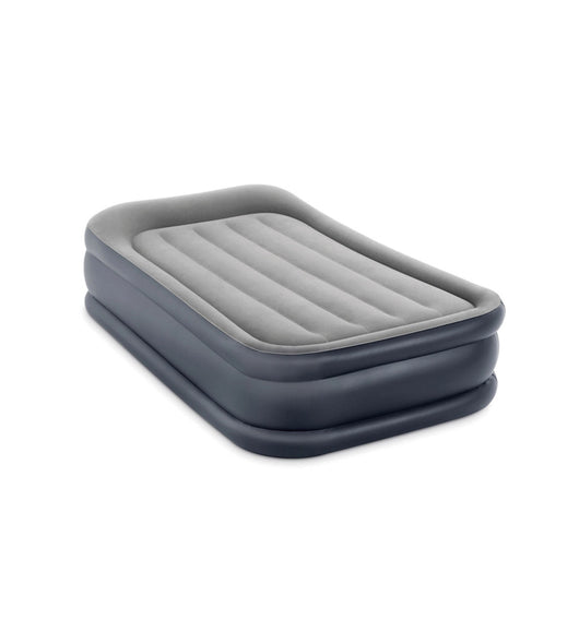 MATERASSO SINGOLO AUTOGONFIANTE INTEX "AIRBED DURA-BEAM PILLOW REST RAISED" COLORE GRIGIO CHIARO, 99X191X42 CM