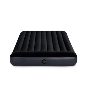 MATERASSO AD UNA PIAZZA E MEZZA GONFIABILE INTEX "AIRBED DURA-BEAM PILLOW REST CLASSIC" COLORE BLU SCURO, 137X191X25 CM