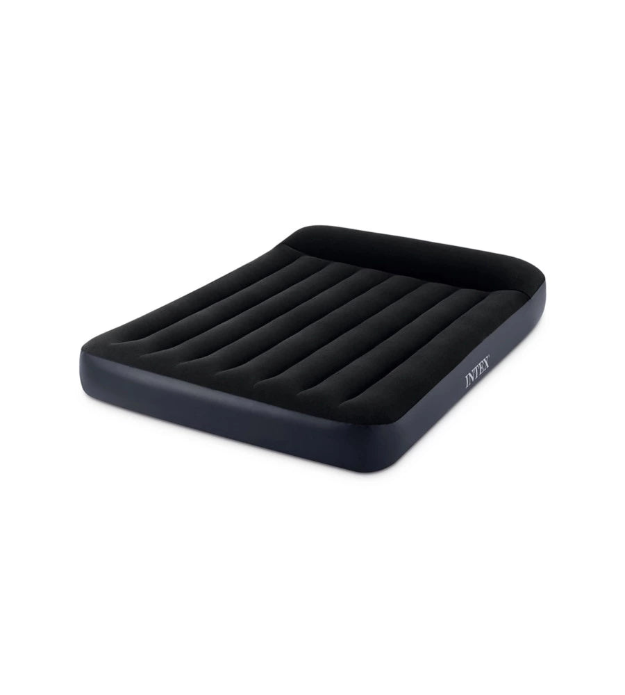 MATERASSO AD UNA PIAZZA E MEZZA AUTOGONFIANTE INTEX "AIRBED DURA-BEAM PILLOW REST CLASSIC" COLORE BLU SCURO, 137X191X25