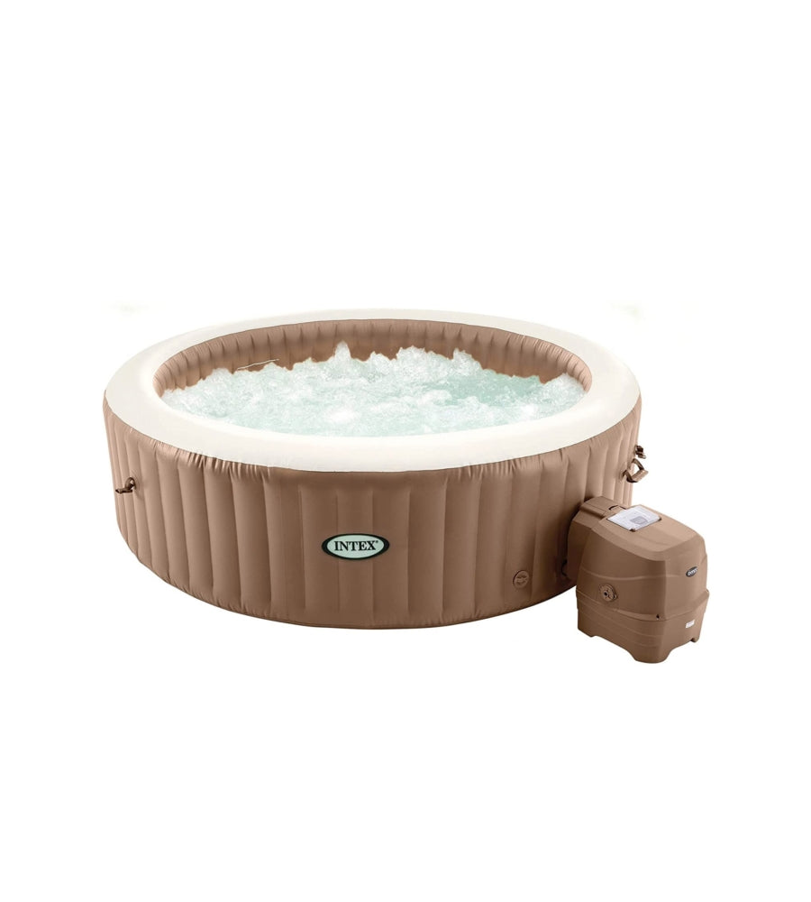 PISCINA IDROMASSAGGIO GONFIABILE ROTONDA INTEX "BUBBLE MASSAGE" 8 PERSONE 236X236X71CM