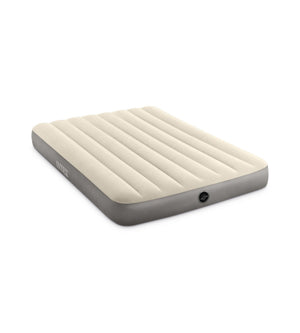 MATERASSO PIAZZA E MEZZA GONFIABILE INTEX "AIRBED DURA-BEAM SINGLE-HIGH" CREMA 137X191X25 CM