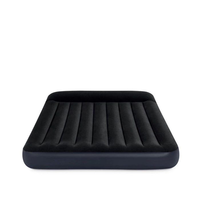 MATERASSO MATRIMONIALE GONFIABILE INTEX "AIRBED DURA-BEAM PILLOW REST CLASSIC" BLU SCURO 152X203X25 CM