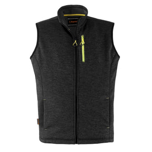 GILET DA LAVORO SLICK NERO/MELANGE TAGLIA M SMANICATO CON TASCHE KAPRIOL 36725