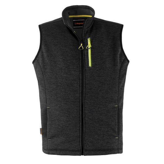 GILET DA LAVORO SLICK NERO/MELANGE TAGLIA XL SMANICATO CON TASCHE KAPRIOL 36727