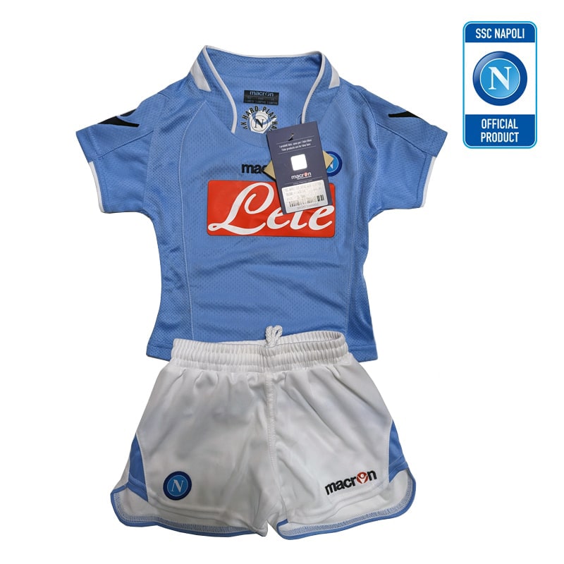 Napoli kit macron kids gara 1 (pantaloncino - maglia) 5xs - NAPMAG2-BABY-5XS