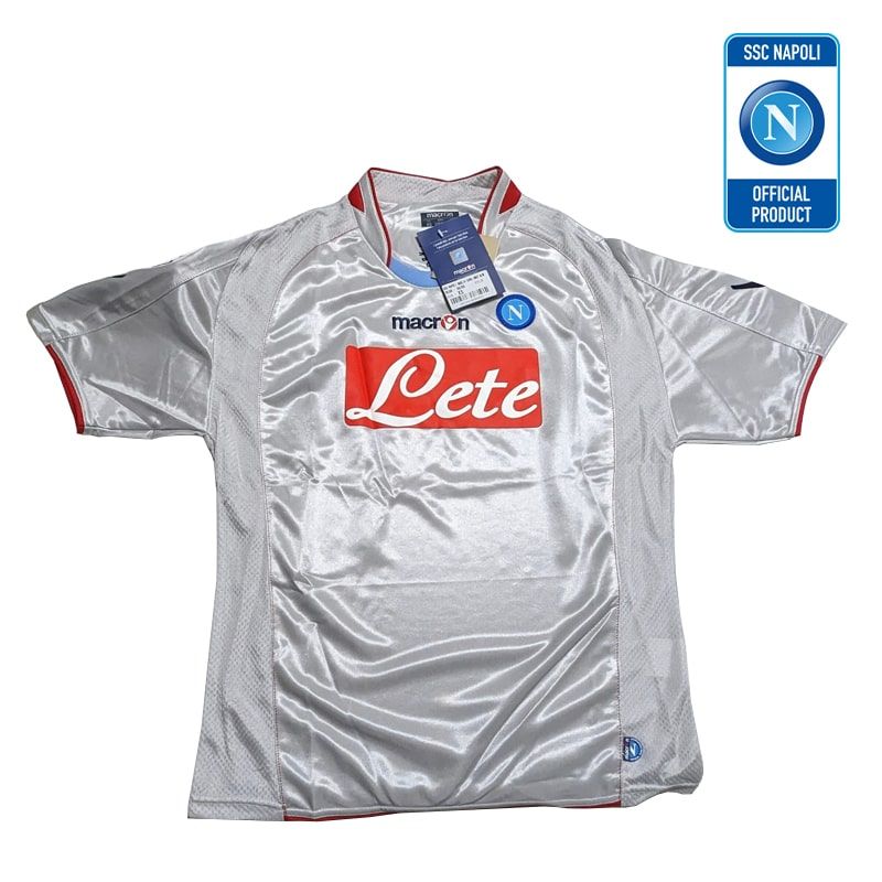 Napoli macron maglia gara 2 argento/rosso taglia xxl - NAPMAG2-MAN-XXL