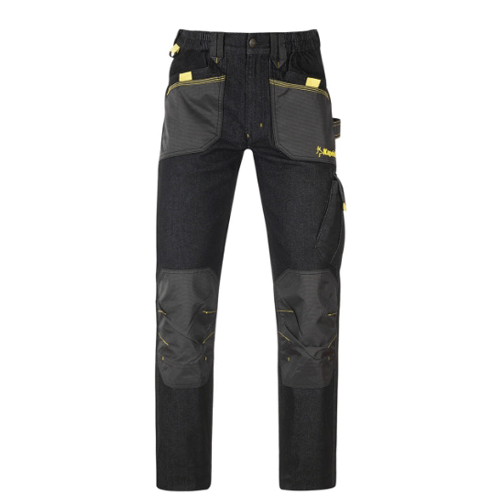 Pantaloni jeans da lavoro slick nero lunghi tg. m tasche portautensili