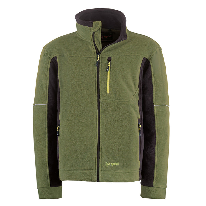 PILE MAGLIA FELPA GIACCA OUTDOOR LAVORO KAVIR OLIVE GREEN VERDE TG "M" KAPRIOL 35640