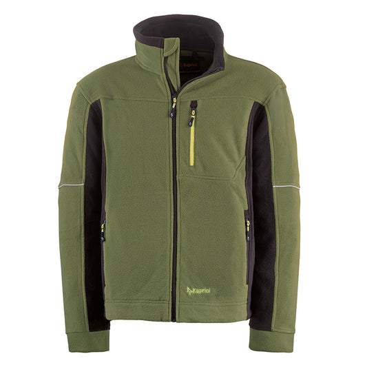 PILE MAGLIA FELPA GIACCA OUTDOOR LAVORO KAVIR OLIVE GREEN VERDE TG "XXL" KAPRIOL 35643