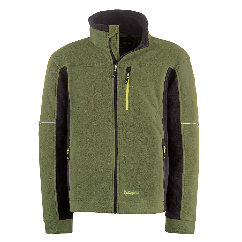 PILE MAGLIA FELPA GIACCA OUTDOOR LAVORO KAVIR OLIVE GREEN VERDE TG "XL" KAPRIOL 35642