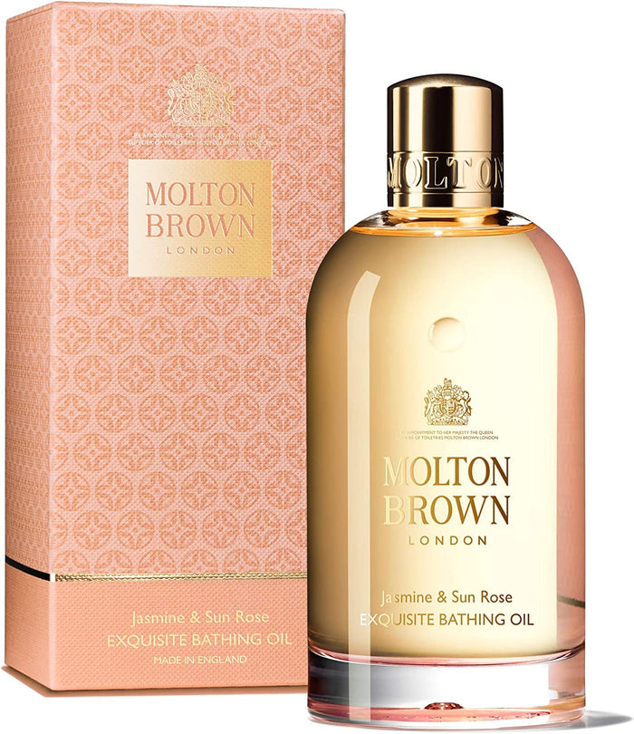 Olio idratante molton brown jasmine & sun rose olio bagno 200 ml - 0008080117045