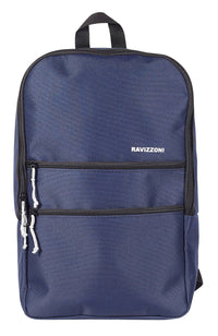 Zaino Viaggio Bagaglio a Mano Morbido 40x16x25 cm in Poliestere Ravizzoni Blu