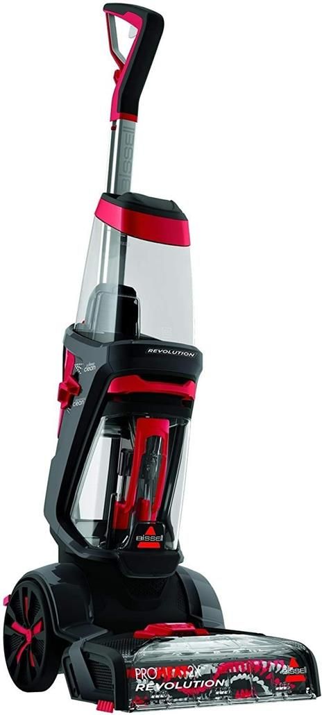 Bissell 1858n proheat 2x revolution - pulitore per tappeti, tappeti asciutti in circa 1 ora, 800 w, 3.7 l, grigio titanio/ rosso