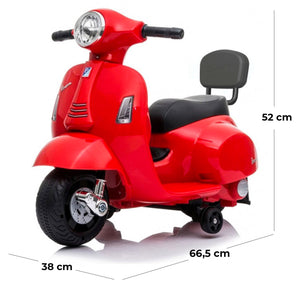 Piaggio Mini Vespa GTS Elettrica 6V per Bambini Rossa