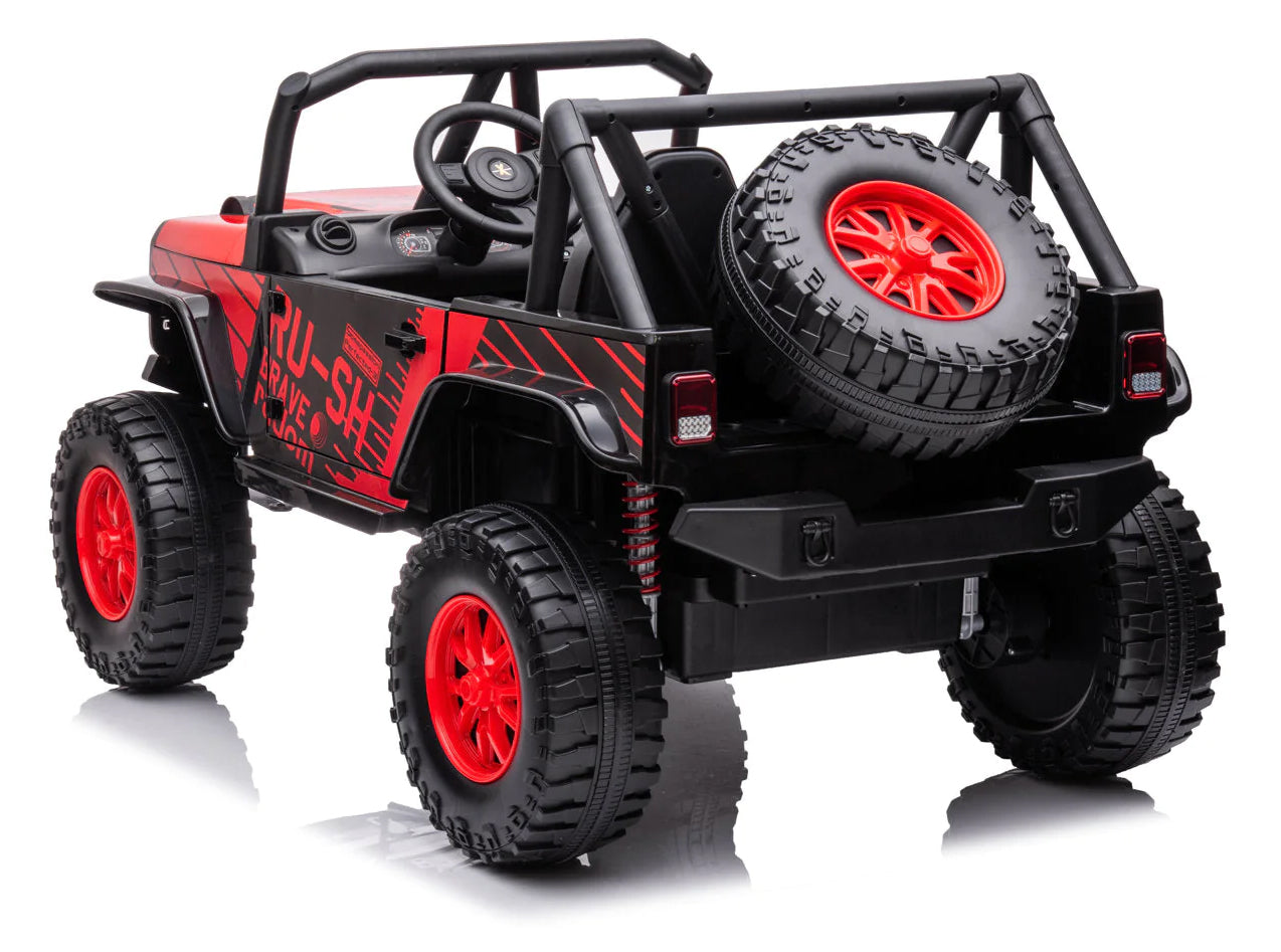 Macchina Elettrica per Bambini 24V 2 Posti Desert Rosso