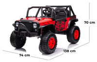 Macchina Elettrica per Bambini 24V 2 Posti Desert Rosso