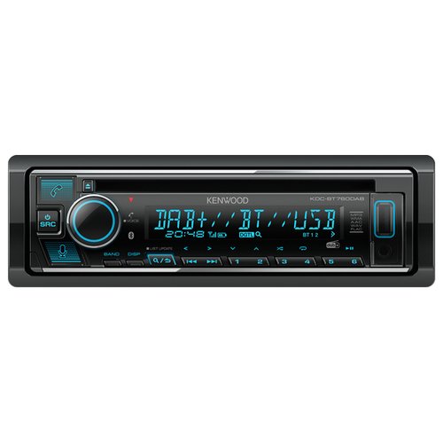 Autoradio kenwood kdcbt760dab bluetooth works with alexa black black