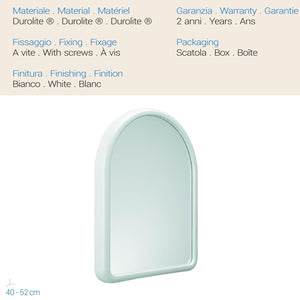 Specchio ad arco 40x52 Cm mod. Linea