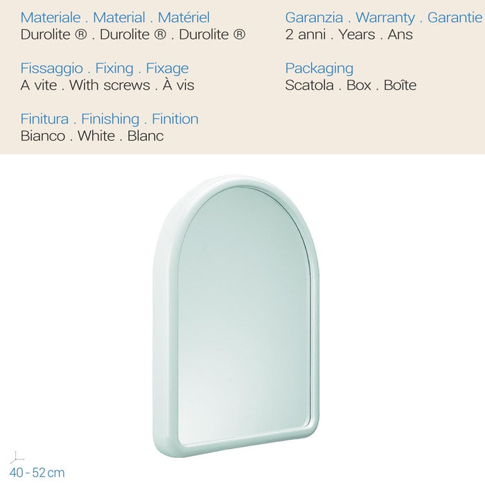 Specchio ad arco 40x52 Cm mod. Linea