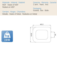 Sedile Wc Copriwater Copriasse Bianco mod. Conca Fit