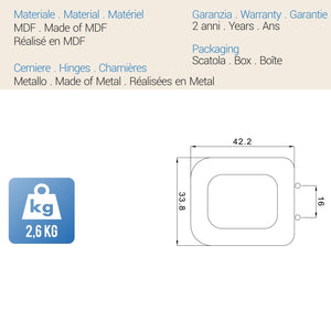 Sedile Wc Copriwater Copriasse Bianco mod. Conca Fit