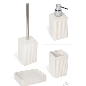 Dispenser Sapone da Appoggio Bianco in Ceramica Mod. Zoe