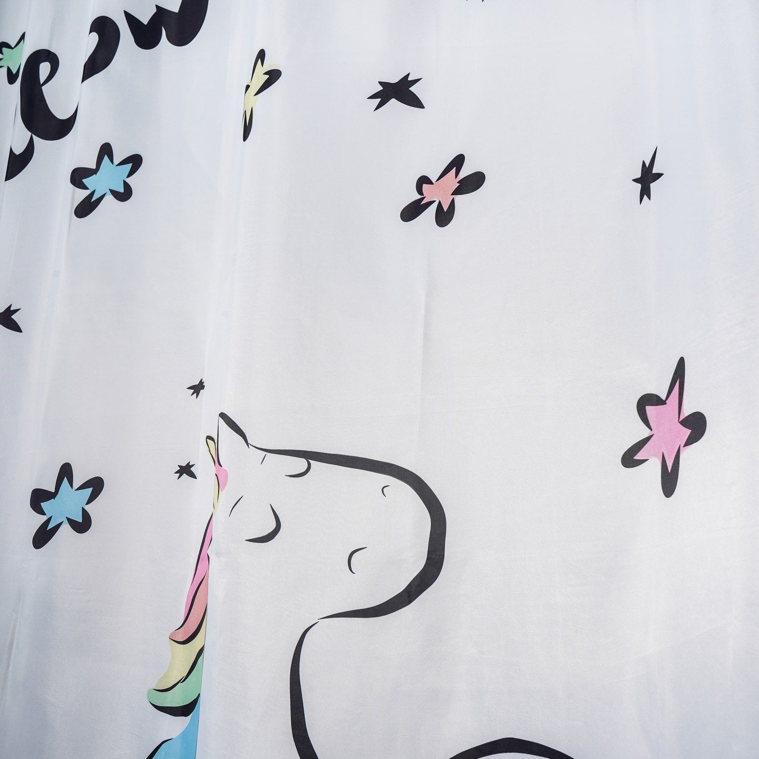 Tenda Doccia Fantasia Fantasia Unicorno in Poliestere Mod. Unicorn