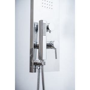 Colonna Doccia Idromassaggio Lucido in Acciaio Inox Aisi 304 Mod. Trend