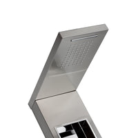 Colonna Doccia Idromassaggio Spazzolato in Acciaio Inox Aisi 304 Mod. City Plus