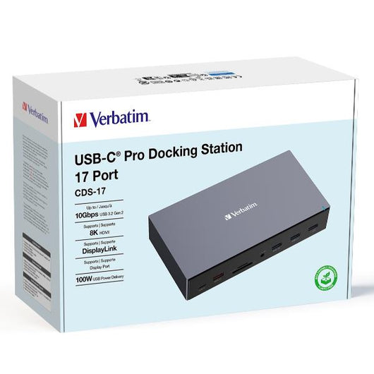 Verbatim cds-17 cablato usb 3.2 gen 1 (3.1 gen 1) type-c nero, grigio - 32172