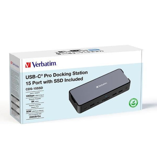 Verbatim cds-15ssd cablato usb 3.2 gen 1 (3.1 gen 1) type-c nero, grigio - 32174