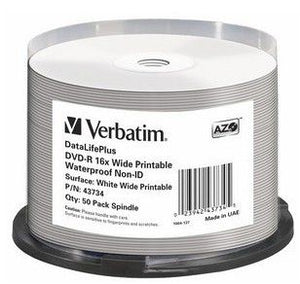 Verbatim datalifeplus 4,7 gb dvd-r 50 pz - 43734/50