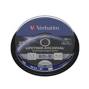 Verbatim m-disc 4x bd-r 25 gb 10 pz - 43825/10