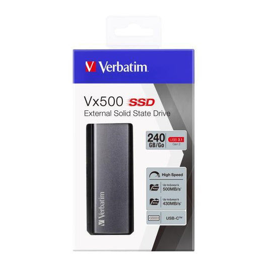 Verbatim ssd esterno vx500 usb 3.1 gen 2 240 gb - 47442