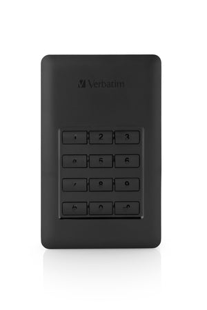 Verbatim disco rigido portatile store n go® secure con tastierino di accesso da 2tb - 53403