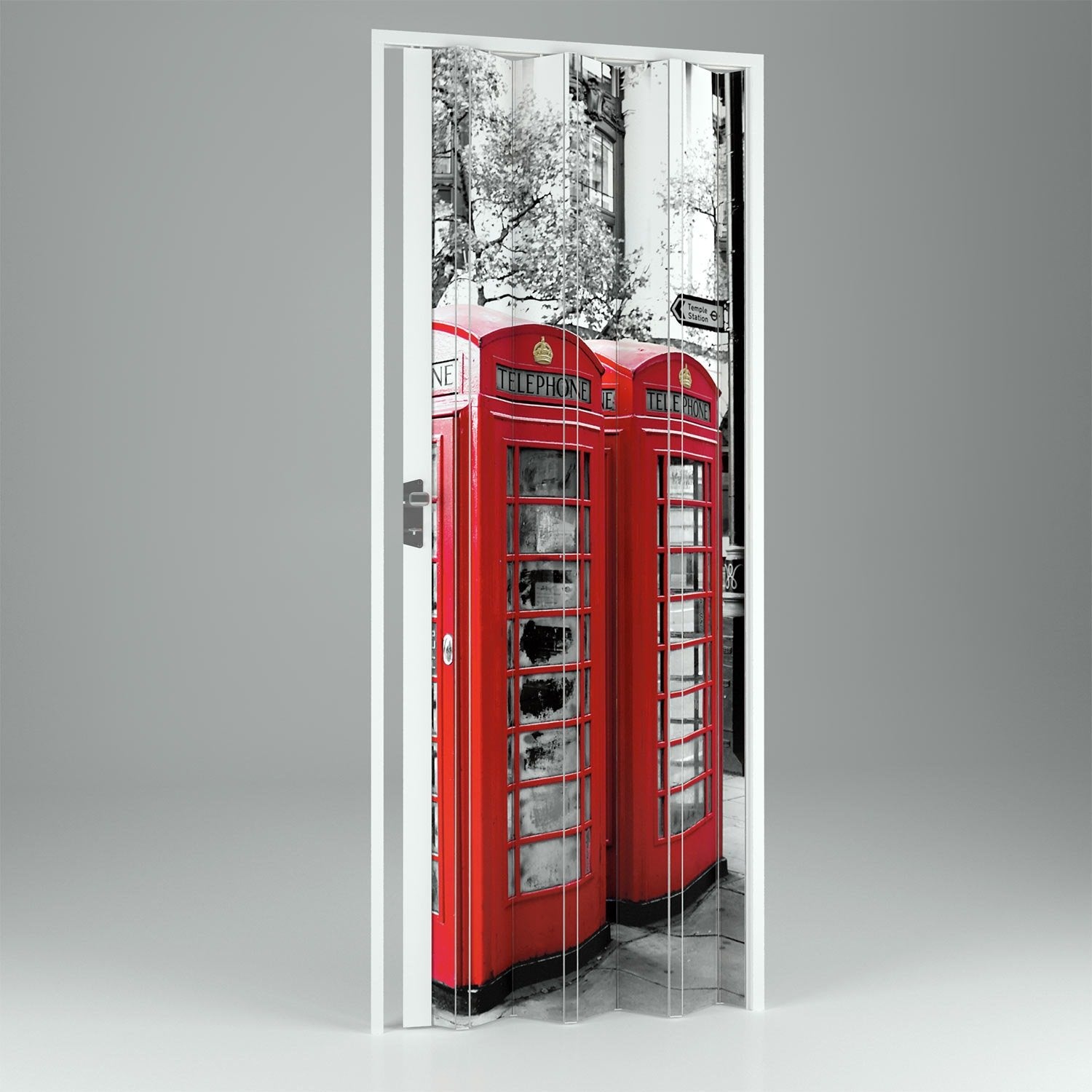 Porta a Soffietto da Interno in PVC London 89 5x214 cm mod. Vera