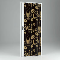 Porta a Soffietto da Interno in PVC Coffee 89 5x214 cm mod. Vera