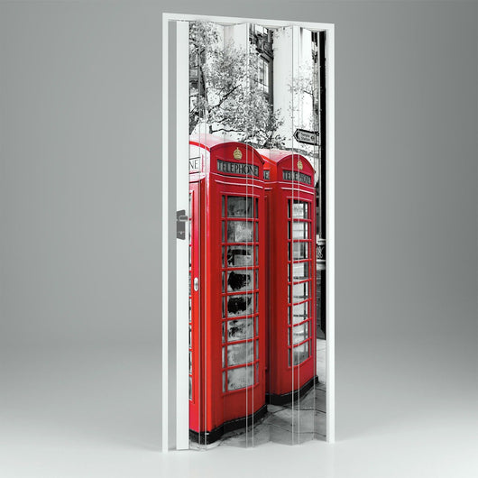 Porta a Soffietto da Interno in PVC London 115x214 cm mod. Vera