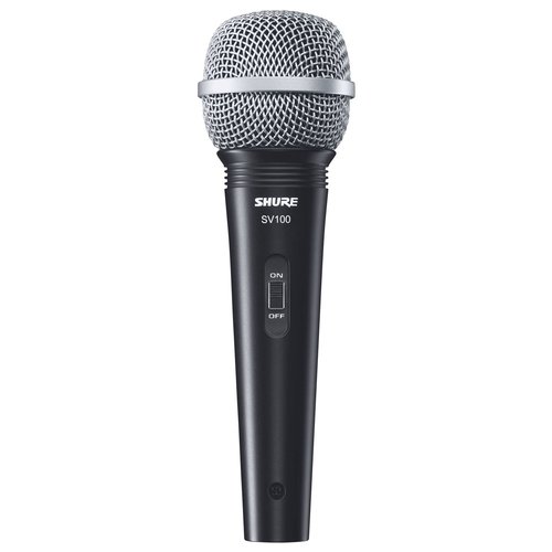 Microfono a filo shure sv100a black e silver - 0042406186834