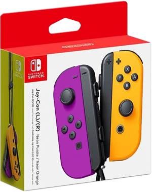 Nintendo joy-con nero, arancione, viola bluetooth gamepad analogico/digitale nintendo switch - 10002888