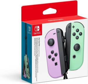 Nintendo switch - set da due joy-con viola pastello/verde pastello - 10011584