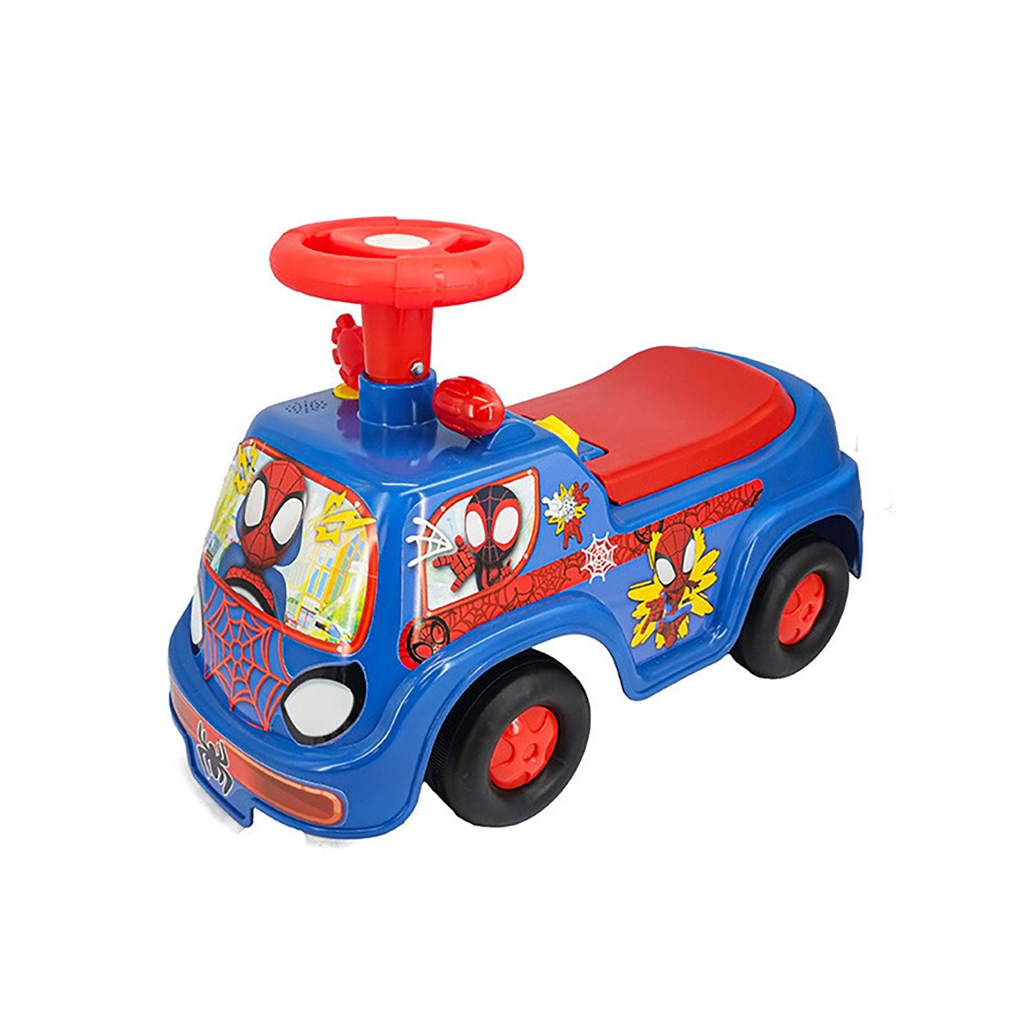 Camion Cavalcabile 25x51x33 cm per Bambini Spidey Rosso